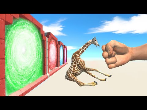 Epic Punch Into Portal - Animal Revolt Battle Simulator
