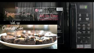 Homemade Chocolate Cake with Egg in Microwave Oven Using LG Microwave Oven