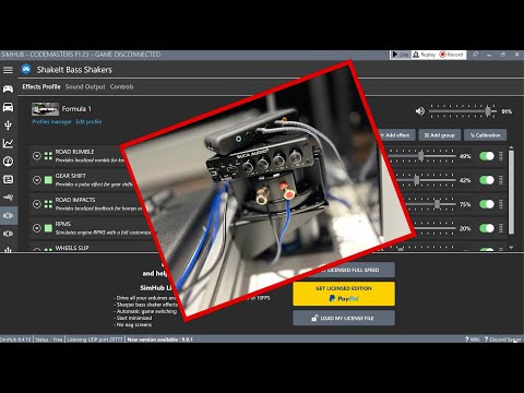 Slip-Angle 4 corner shaker kit and SimHub detailed settings that work for me