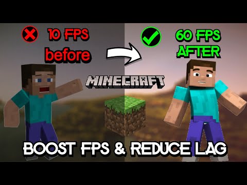 ➢Minecraft Lag Fix | LAG & STUTTER FIX | Potato/Low end PC | Minecraft FPS Boost |