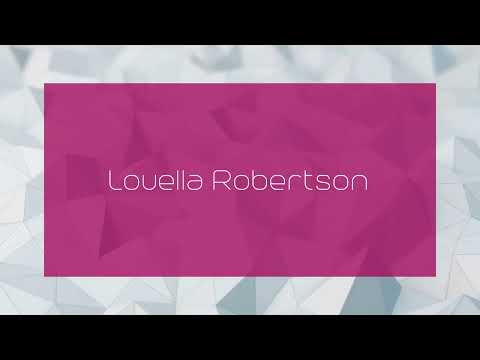Louella Robertson - appearance