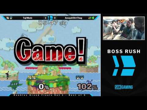 Boss Rush April Doubles Grand Finals - Taj/Medz (Blue) vs Ansquil/DirtThug (Green)
