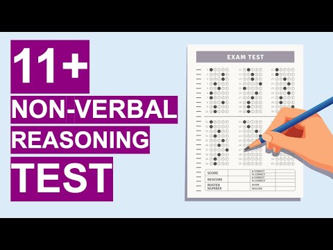 Part of a video titled 11+ NON-VERBAL REASONING TEST PRACTICE PAPERS ...