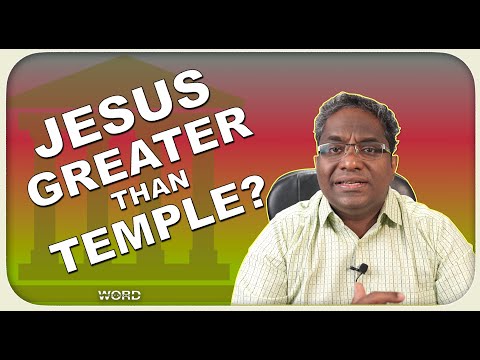 Why did Jesus say He is greater than the Temple? (English) | Suresh Thomas