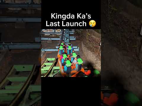 Kingda Ka’s Final Launch 😢 #shorts #kingdaka  #rollercoaster