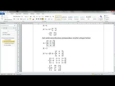 Matriks Skalar dengan Freemat