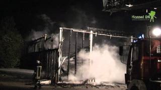 preview picture of video 'Lagerhalle der Strassenmeisterei Borken abgebrannt'