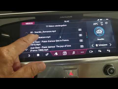 Videos wiedergeben im Jaguar InControl Touch Pro