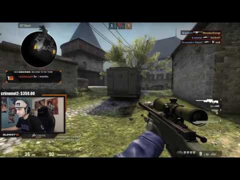 CS:GO - Summit1g Insane 1 vs 5 Clutch On Stream [ESEA]