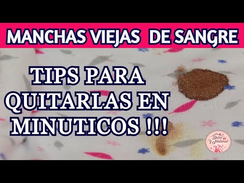 ✨ MANCHAS DE SANGRE VIEJAS,  es lo mas FÁCIL de quitar / Dulce y Natural.