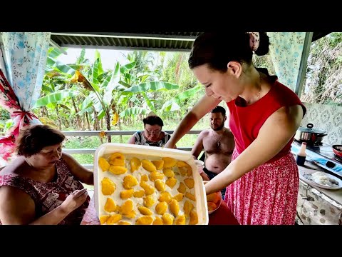 MANGO FLOAT FOR MY RUSSIAN FAMILY/ MY MOTHER-IN-LAW IS TRYING IT FOR THE FIRST TIME