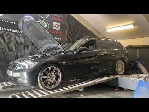 Bmw 330D Dyno pull with straight through exhaust !