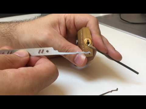 (015) Rakes and more rakes - Master Lock 140 raked open