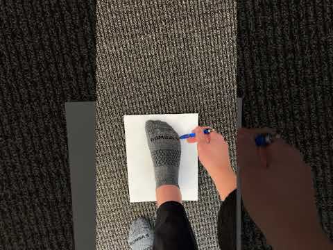 Getting your foot size to find your best fit in Minnemals.