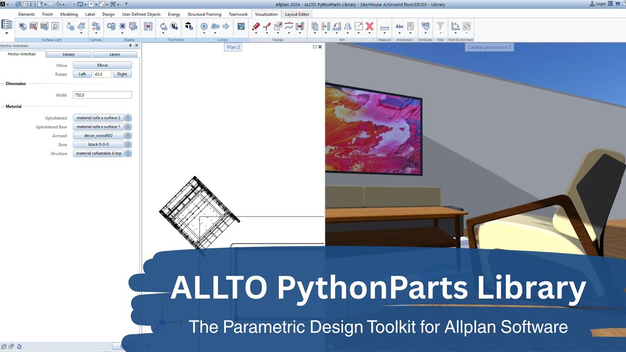 The ultimate parametric toolkit for Allplan software - ALLTO Parametric PythonParts Library