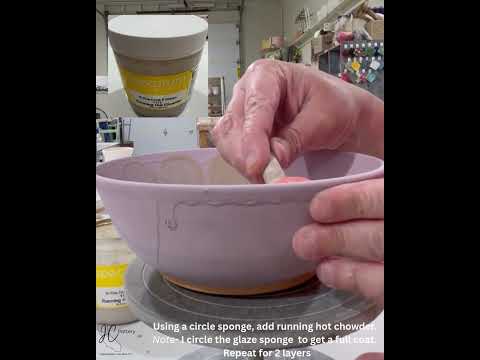Pottery Glaze Frozen Pond technique