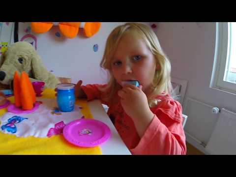 Frozen Elsa Bowling Kids Kitchen Cooking With Puppies