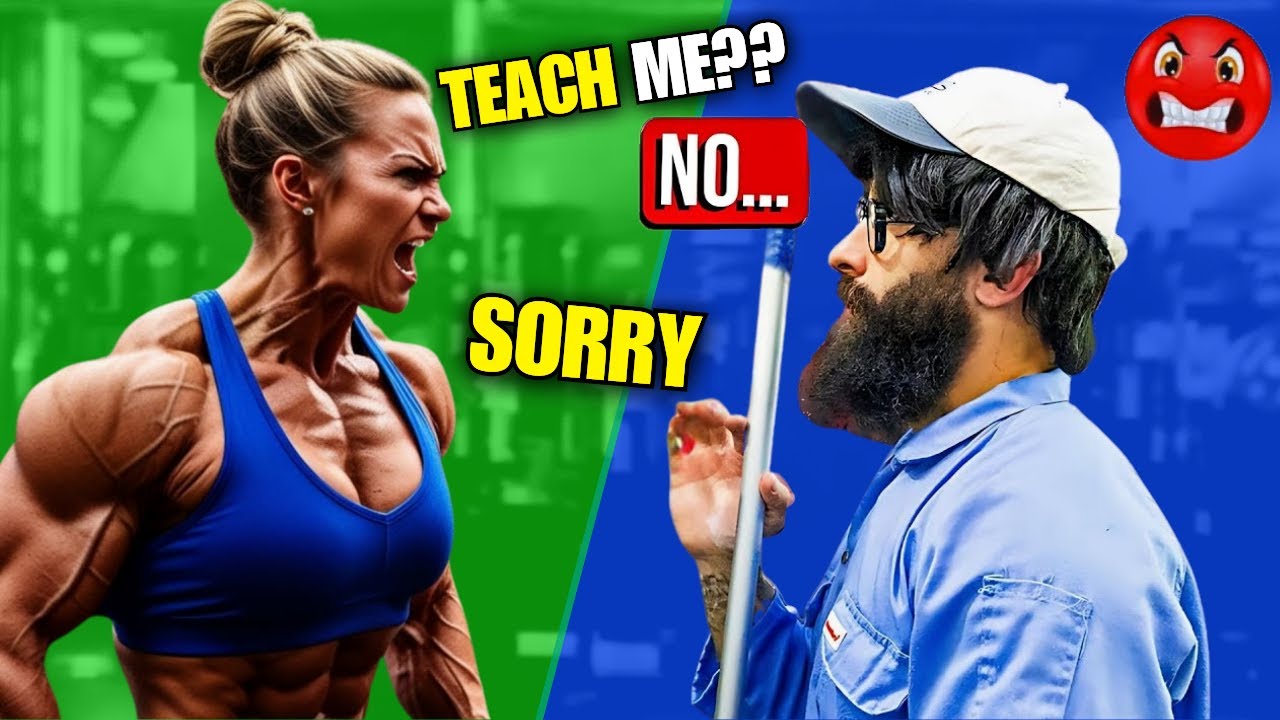 Anatoly is scaring a female bodybuilder 😱 | Anatoly GYM PRANK #1