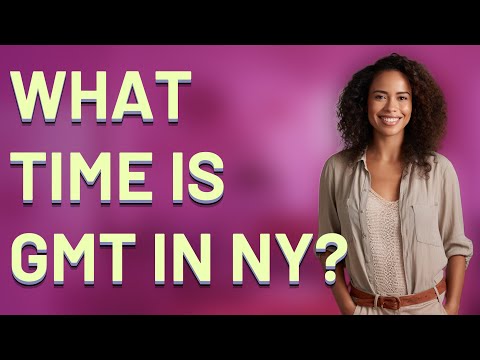 What time is GMT in NY?