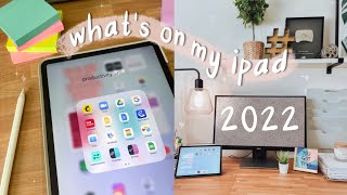 WHAT'S ON MY IPAD PRO 2022 ✨ (new widgets + apps for maximizing productivity)