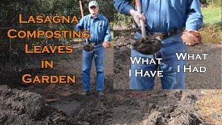 Lasagna Composting Leaves in your garden