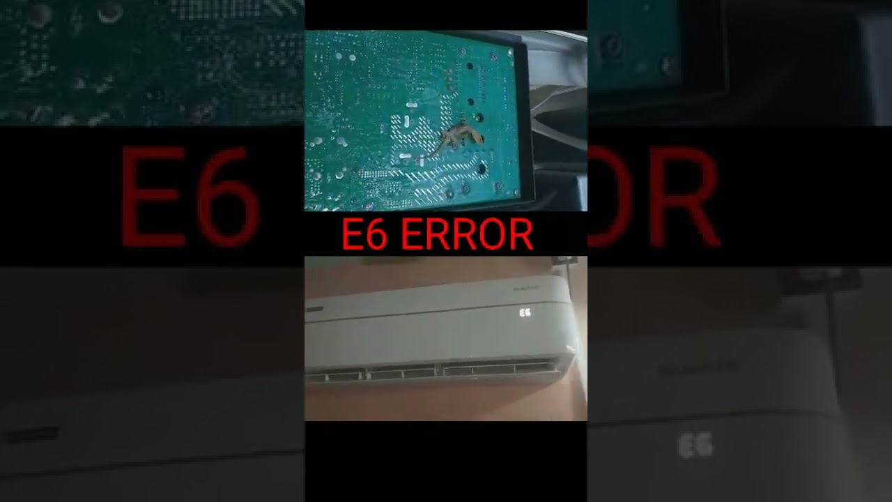 E6 error code ac #shorts #error #E6