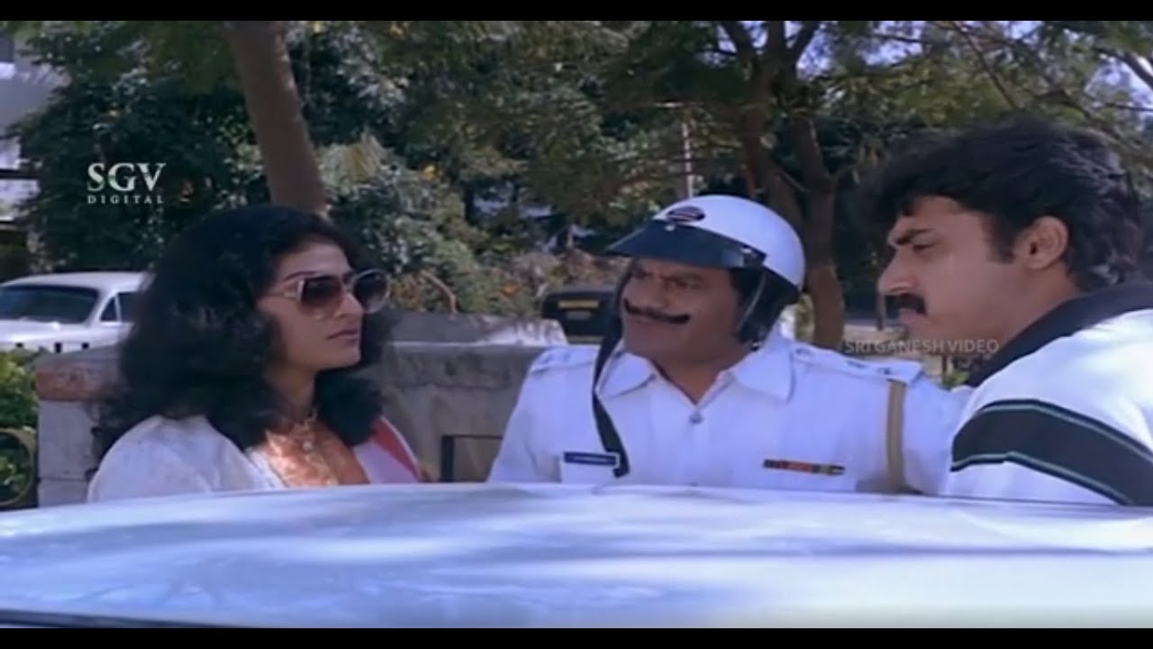 Traffic Police Takes Bribe & Supports Convict Shashikumar | Kitturina Huli Kannada Scene | Malashree