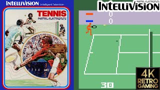 Tennis Intellivision 4k Gameplay