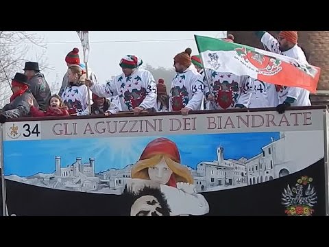 Aguzzini di Biandrate carro da getto - Carnevale Ivrea 2015