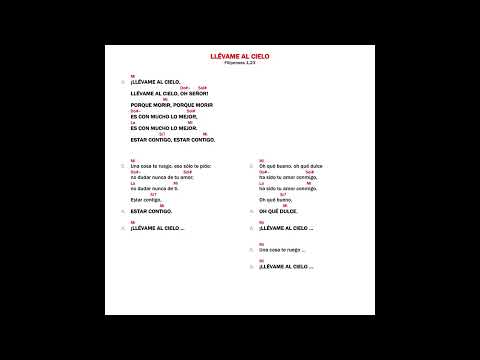 LLÉVAME AL CIELO.