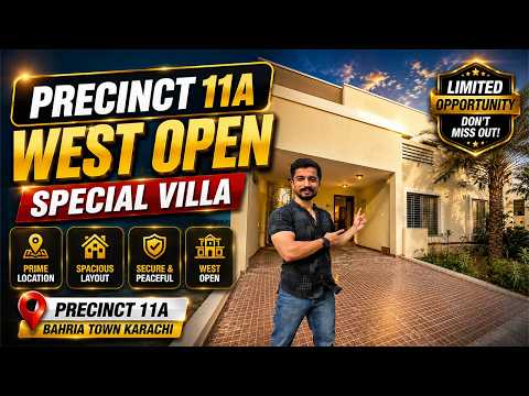 Precinct 11A 200 Sq. Yards Villa | Premium West Open Location