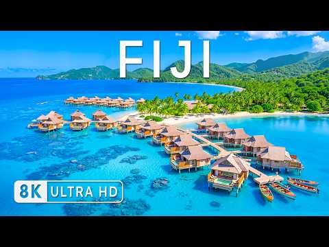 Fiji 8K Drone Footage | Island Paradise, Crystal Bays & Heavenly Escape UHD