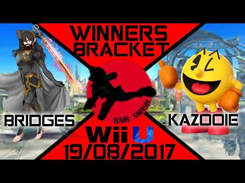 Bair Smash 16 Winners Round 1 - Bridges (Corrin) Vs. Kazooie (Kirby, T-Link, Pac-Man) - Smash Wii U