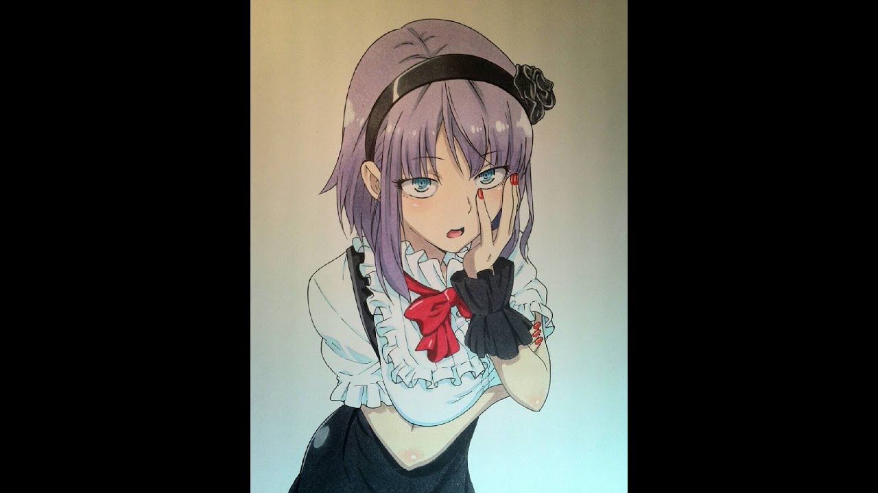 Drawing Hotaru Shidare from Dagashi Kashi