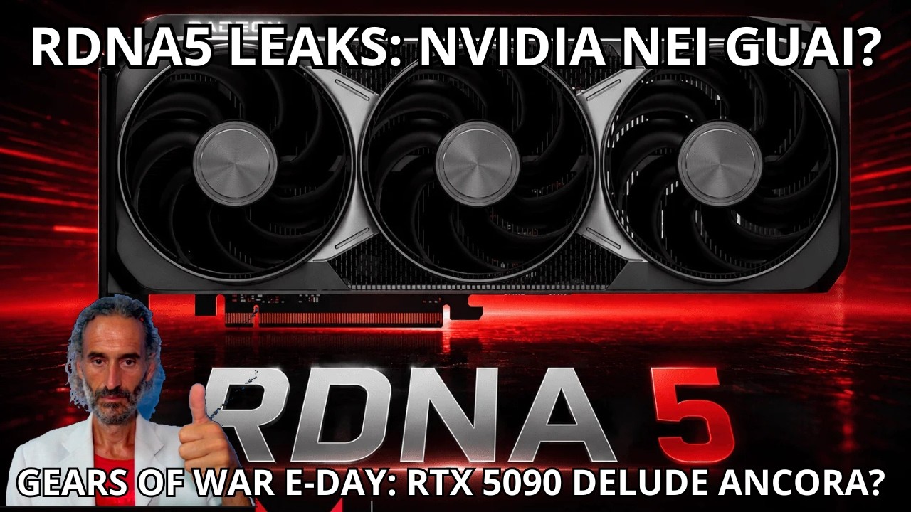 RDNA 5 ADDIO INFINITY CACHE! 💣 RTX 5090 Ti CONTRO AMD, RTX 5090 CROLLA SU GEARS of war!