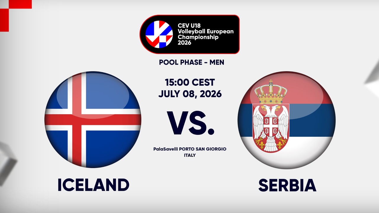 Full Match | Iceland vs. Serbia | CEV U18 Volleyball European Championship 2026 | Men