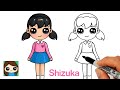 How To Draw Shizuka Easy Doraemon