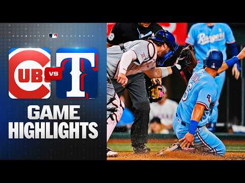 텍사스 VS 시카고컵스 3:0 MLB 스포츠하이라이트