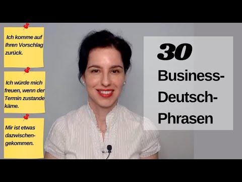 30 BUSINESS GERMAN PHRASES