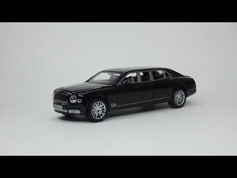 Машинка металлическая XLG 1:24 «Bentley Mulsanne Grand Limousine» M929F 20 см. инерционная, свет, звук в коробке / Микс