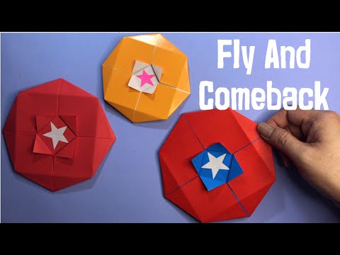 Captain America Paper Shield That’s Comes Back - Paper Returnable Disk - Boomerang