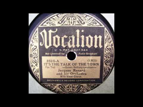 Jacques Renard & his orchestra - It's the Talk of the Town (1933)