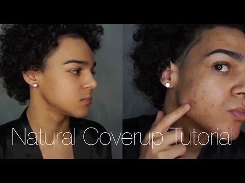 UPDATED Men's Natural Make Up Tutorial (ACNE COVERUP ) l Justin Marcus