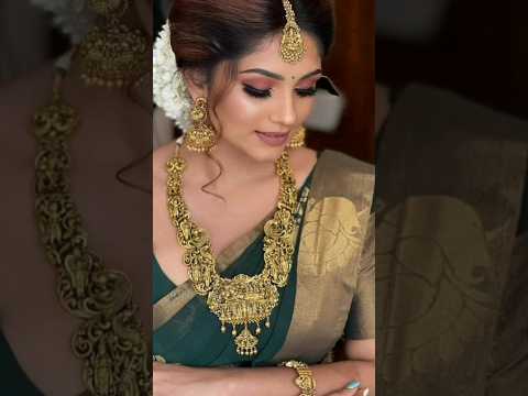 Beautiful South Indian Bridal Look 💞 Bridal Makeup/Jewellery #shorts #wedding #bridal #jewellery