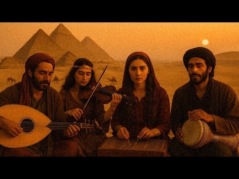 Gypsy Middle Eastern Nomad Ensemble in the Egyptian Sand