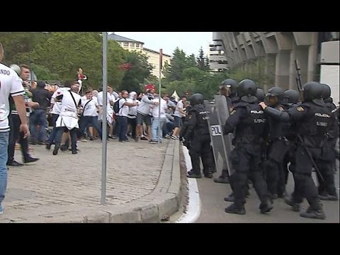 Legia-Warschau-Fans randalieren in Madrid