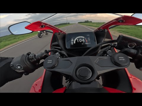 CBR650R Full Power 0-100 MPH Pull – Revving to 12K!