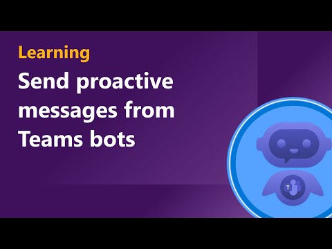 Send proactive messages from Teams bots