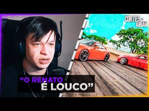 ARUAN REAGE A FIZ DRIFT EM VOLTA DO MEU CARRO NOVO *Vale 1 MILHÃO* (RENATO GARCIA) - Cortes do Aruan