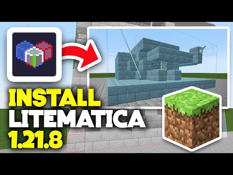 How To Download & Install Litematica 1.21.8 - Schematica Mod for Minecraft